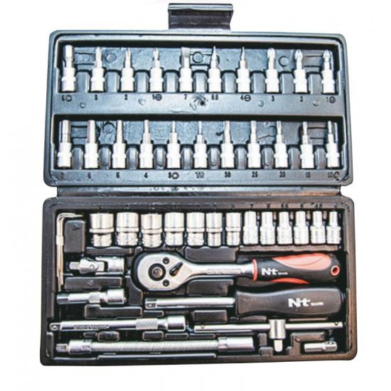 NT 46 Parça 1/4" Altı Köşe CrV Bits & Lokma Seti NT 46 Parça 1/4" Altı Köşe CrV Bits & Lokma Seti