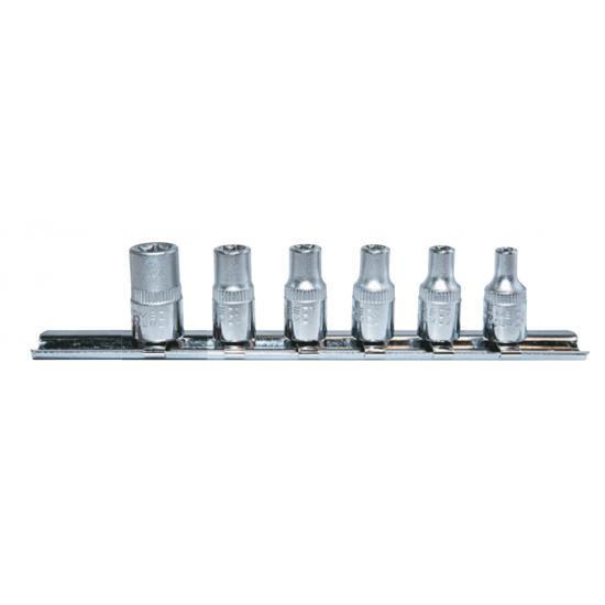 NT 6 Parça 1/4" CrV E Tipi Torx Lokma Seti NT 6 Parça 1/4" CrV E Tipi Torx Lokma Seti