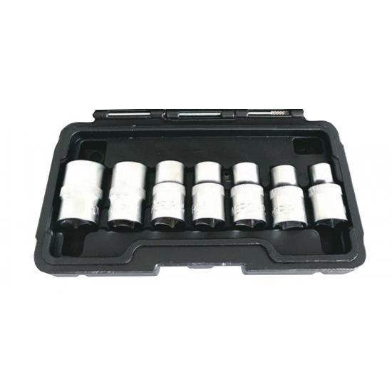NT 7 Parça 1/2" CrV E Tipi Torx Lokma Seti NT 7 Parça 1/2" CrV E Tipi Torx Lokma Seti