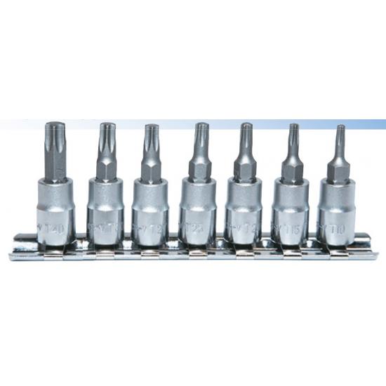 NT 7 Parça 1/4" CrV Torx Lokma Seti