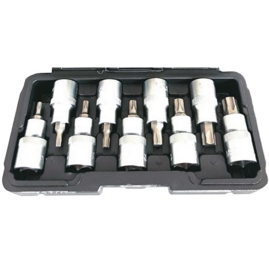 NT 9 Parça 1/2" CrV Torx Lokma Seti NT 9 Parça 1/2" CrV Torx Lokma Seti