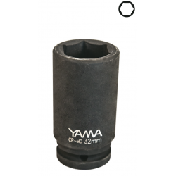 YAMA HAVALI 3/4" CrMo Uzun Metrik Lokma