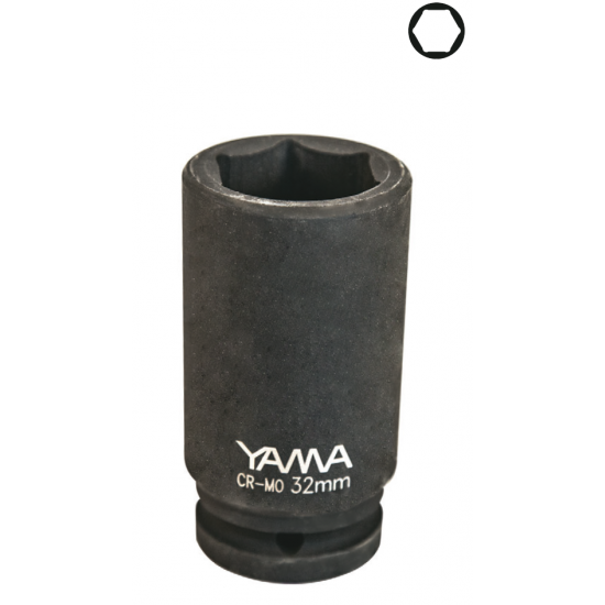 YAMA HAVALI 3/4" CrMo Uzun Metrik Lokma
