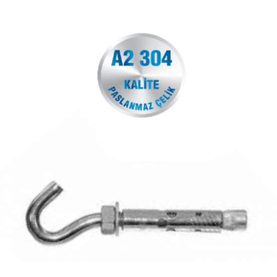 İNOX AÇIK KANCALI DÜBEL A2-304 KALİTE ART 217 İNOX AÇIK KANCALI DÜBEL A2-304 KALİTE ART 217