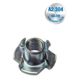 İNOX AĞAÇ SOMUNU A2-304 KALİTE ART 233