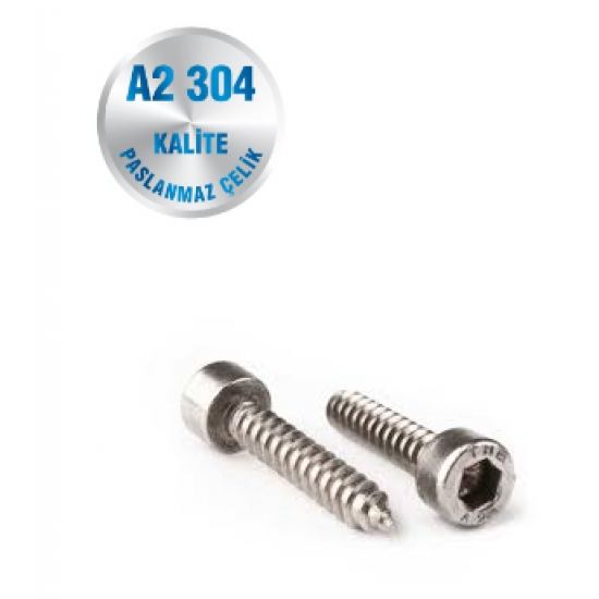 İNOX 4.2 MM İMBUS SAÇ VİDASI A2-304 KALİTE ART 9051 İNOX 4.2 MM İMBUS SAÇ VİDASI A2-304 KALİTE ART 9051