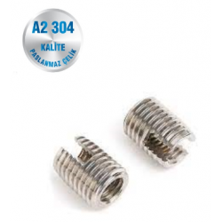 İNOX İÇİ DIŞI DİŞLİ INSERT SOMUN A2-304 KALİTE ART 9058 İNOX İÇİ DIŞI DİŞLİ INSERT SOMUN A2-304 KALİTE ART 9058
