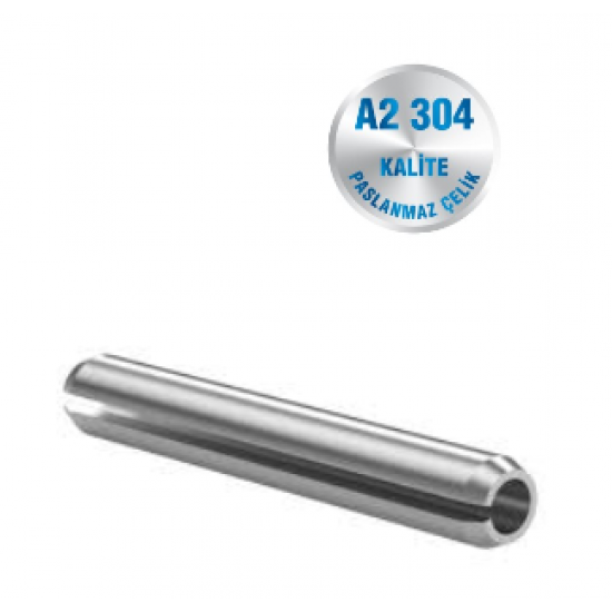İNOX 2.5 MM YARIKLI PİM A2-304 KALİTE DIN 1481 İNOX 2.5 MM YARIKLI PİM A2-304 KALİTE DIN 1481