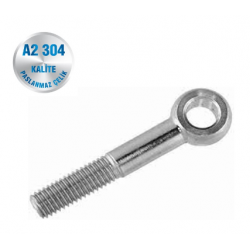 İNOX M10 GÖZLÜ CİVATA A2-304 KALİTE DIN 444