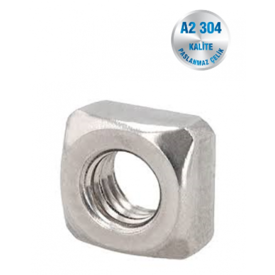 İNOX KARE SOMUN A2-304 KALİTE DIN 557 İNOX KARE SOMUN A2-304 KALİTE DIN 557