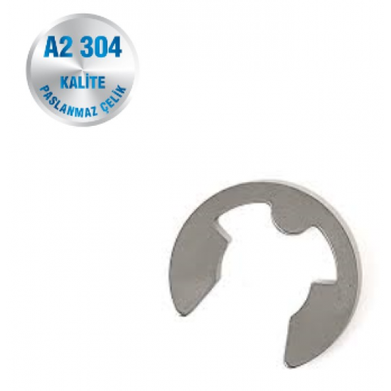 İNOX AY TİPİ SEGMAN A2-304 KALİTE DIN 6799 İNOX AY TİPİ SEGMAN A2-304 KALİTE DIN 6799