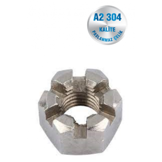 İNOX TAÇLI SOMUN A2-304 KALİTE DIN 935 İNOX TAÇLI SOMUN A2-304 KALİTE DIN 935