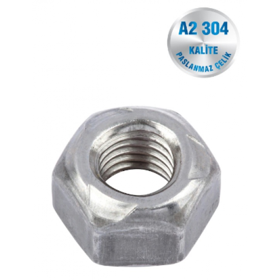 İNOX SIKMALI SOMUN A2-304 KALİTE DIN 980 İNOX SIKMALI SOMUN A2-304 KALİTE DIN 980