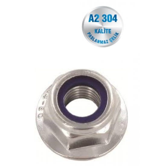 İNOX YÜKSEK FİBERLİ SOMUN A2-304 KALİTE DIN 982 İNOX YÜKSEK FİBERLİ SOMUN A2-304 KALİTE DIN 982
