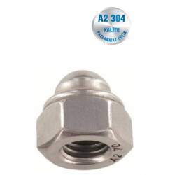 İNOX FİBERLİ KÖR SOMUN A2-304 KALİTE DIN 986 İNOX FİBERLİ KÖR SOMUN A2-304 KALİTE DIN 986