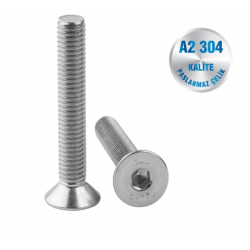 İNOX 3/8 WHITWORTH HB İMBUS UNC A2-304 KALİTE ART 7991C İNOX 3/8 WHITWORTH HB İMBUS UNC A2-304 KALİTE ART 7991C