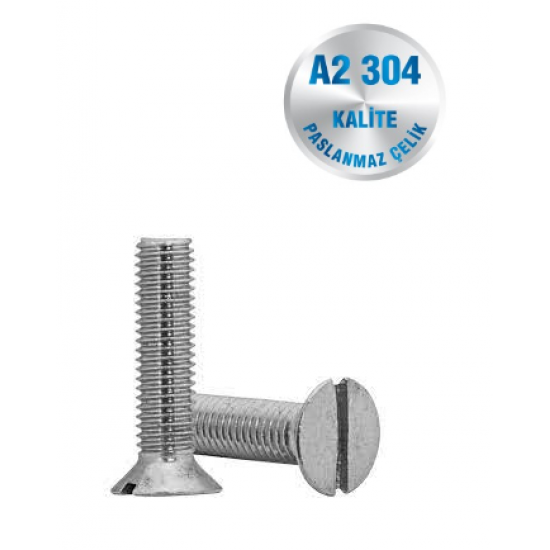 İNOX M10 HAVŞA BAŞLI VİDA A2-304 KALİTE DIN 963 İNOX M10 HAVŞA BAŞLI VİDA A2-304 KALİTE DIN 963