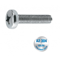 İNOX M2.5 YILDIZ HAVŞA BAŞLI METRİK VİDA A2-304 KALİTE DIN 7985 İNOX M2.5 YILDIZ HAVŞA BAŞLI METRİK VİDA A2-304 KALİTE DIN 7985