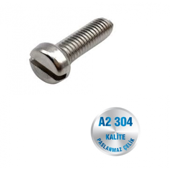 İNOX M5 MM SİLİNDİR BAŞLI VİDA A2-304 KALİTE DIN 84 İNOX M5 MM SİLİNDİR BAŞLI VİDA A2-304 KALİTE DIN 84