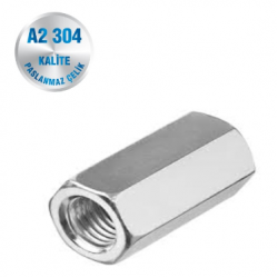 İNOX UZATMA SOMUNU A2-304 KALİTE DIN 6334 İNOX UZATMA SOMUNU A2-304 KALİTE DIN 6334
