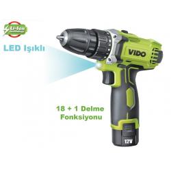 VIDO 12V Li-Ion Şarjlı Matkap