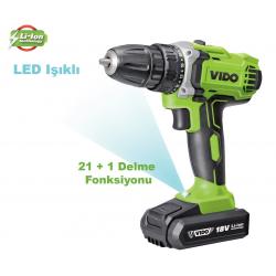VIDO 18V Li-Ion Şarjlı Matkap