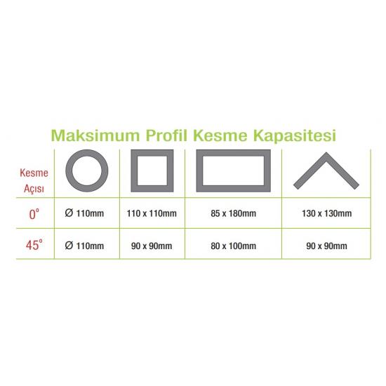 2300W 355mm Profil Kesme