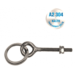 İNOX MAPA HALKALI VİDALI A2-304 KALİTE ART 8268