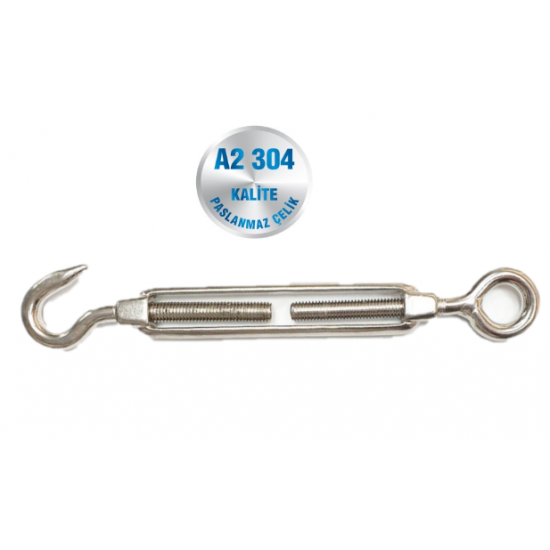 İNOX GERDİRME HALKA KANCA A2-304 KALİTE ART 8246C İNOX GERDİRME HALKA KANCA A2-304 KALİTE ART 8246C