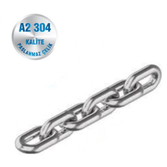 İNOX ZİNCİR A2-304 KALİTE ART 8220 İNOX ZİNCİR A2-304 KALİTE ART 8220