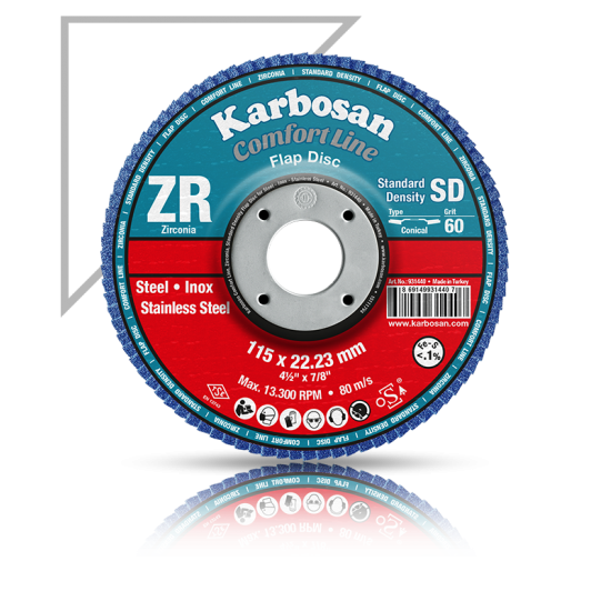 karbosan Comfort Line ZR Standart Yoğunluk Flap Diskler