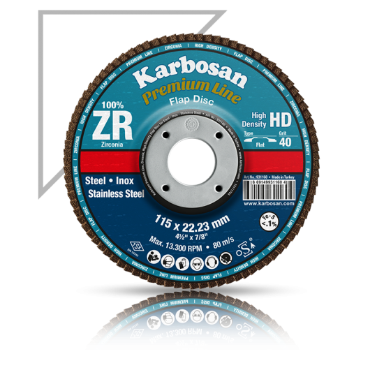 karbosan Premium Line ZR Yüksek Yoğunluk Flap Diskler karbosan Premium Line ZR Yüksek Yoğunluk Flap Diskler