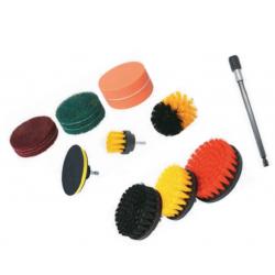PLASTİK OTO TEMİZLİK FIRÇA SETİ 15 Parça Plastik Fırça