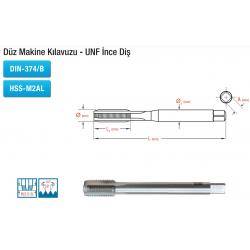 Düz Makine Kılavuzu - UNF İnce Diş DIN-374/B HSS-M2AL Düz Makine Kılavuzu - UNF İnce Diş DIN-374/B HSS-M2AL