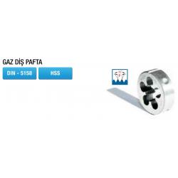 Gaz Diş Pafta DIN - 5158 HSS Gaz Diş Pafta DIN - 5158 HSS