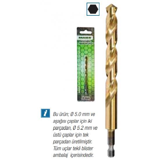 BİTS SAPLI HSS FULLY GROUND MATKAP UCU