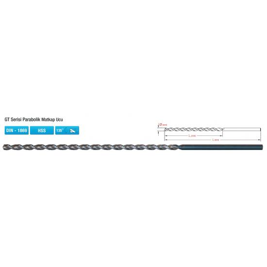 GT SERİSİ PARABOLİK MATKAP UCU DIN - 1869 HSS GT SERİSİ PARABOLİK MATKAP UCU DIN - 1869 HSS